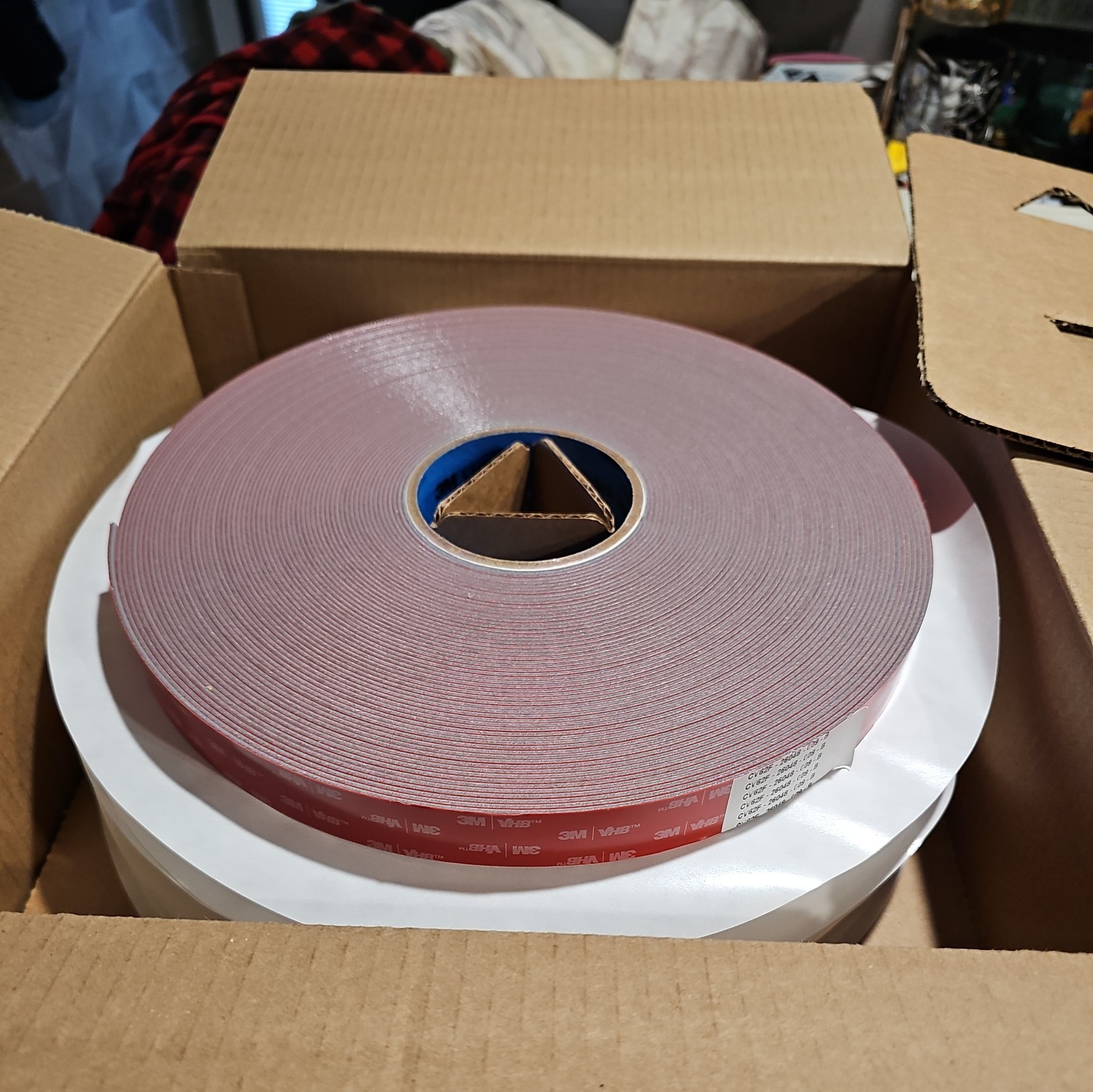 3M 97363 1 case/9 rolls Commercial Vehicle Tape Roll, CV62F, Gray, 1" x 36 yds, 