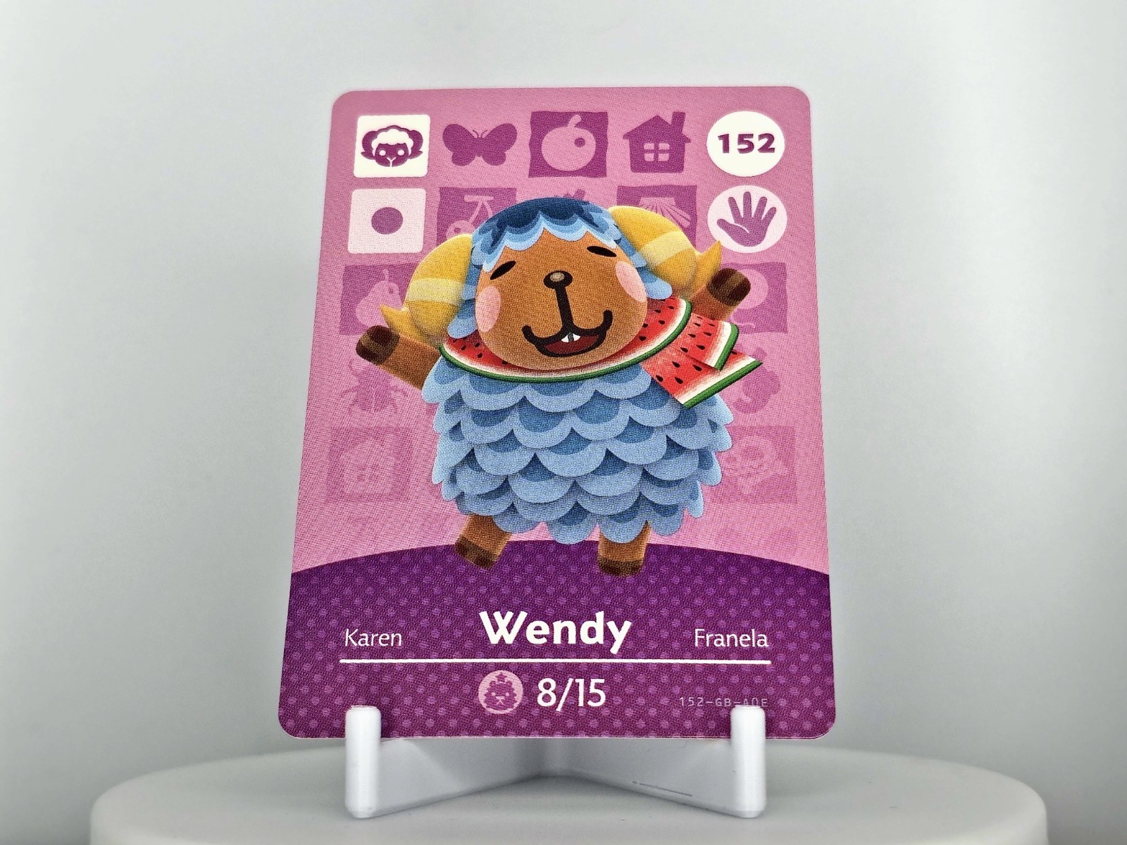 152 Wendy - Animal Crossing Amiibo Card AUTHENTIC Series 2 NM