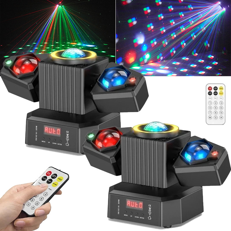Party Laser RGBW LED Moving Head Light Disco Stage Lighting Beam DMX512 Party DJ