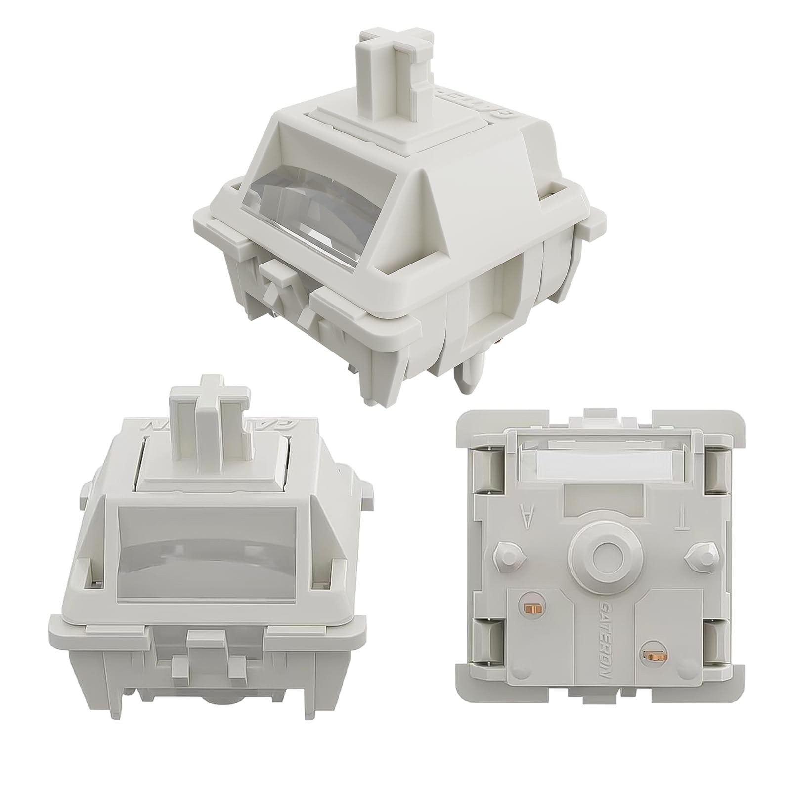 Gateron Smoothie 5-Pin Linear Creamy Keyboard Switches, Pre-Lubed, 108PCS