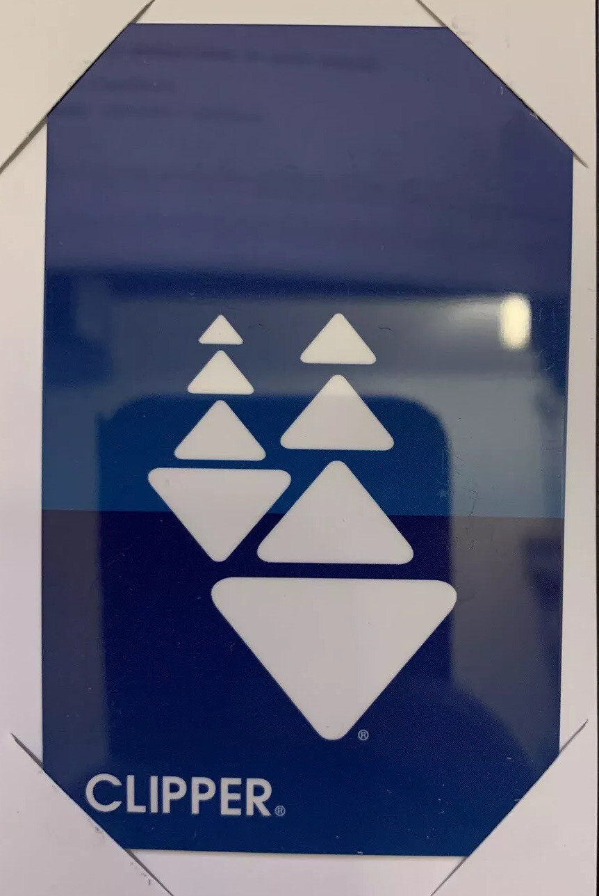 Clipper Card San Francisco Bay Area $150 Value BART Caltrain FREE SHIPPING!