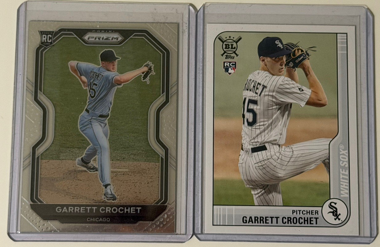 Garrett Crochet 2 RC Lot 2021 Chicago White Sox