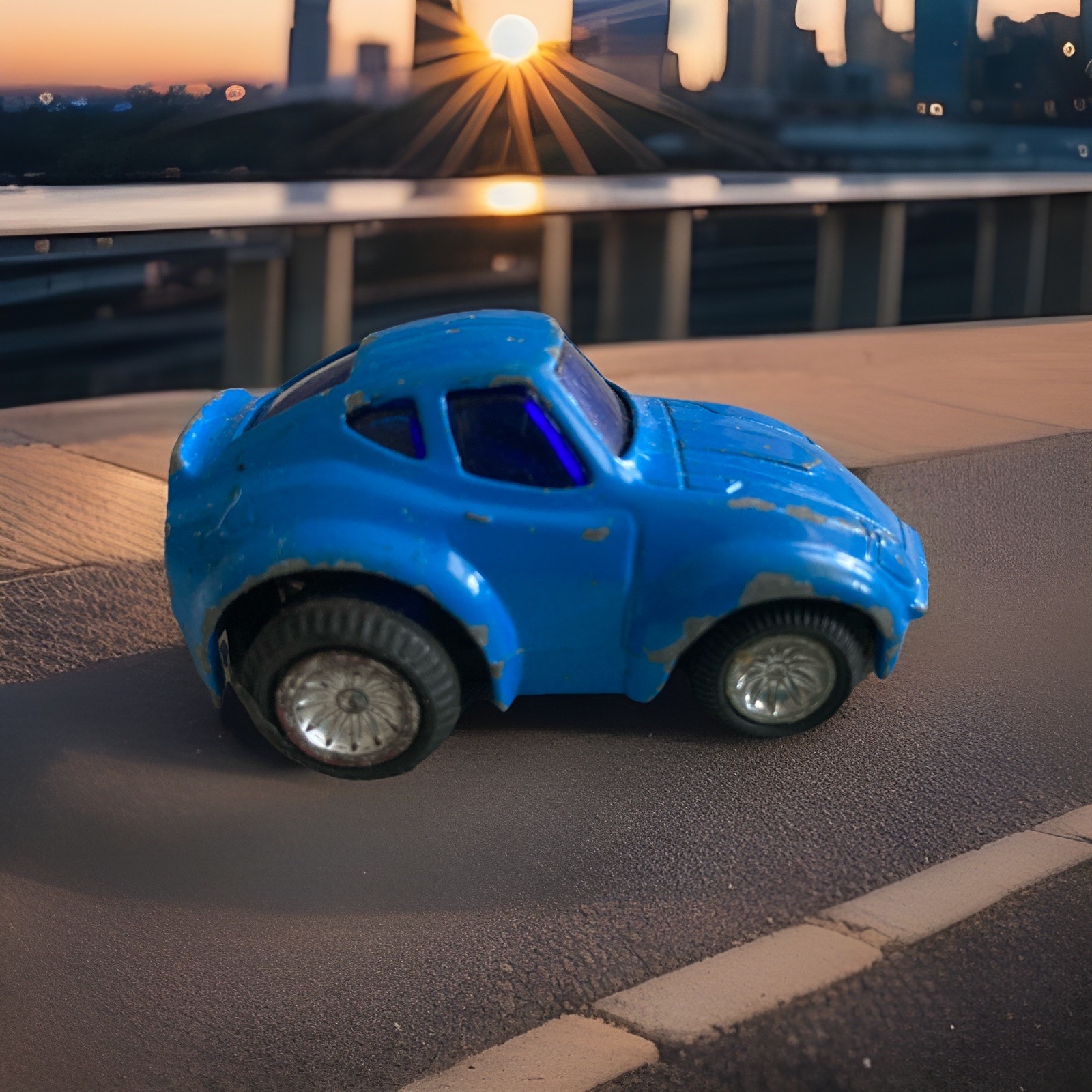 vintage See Fair Lady Car In Blue-Rare! 