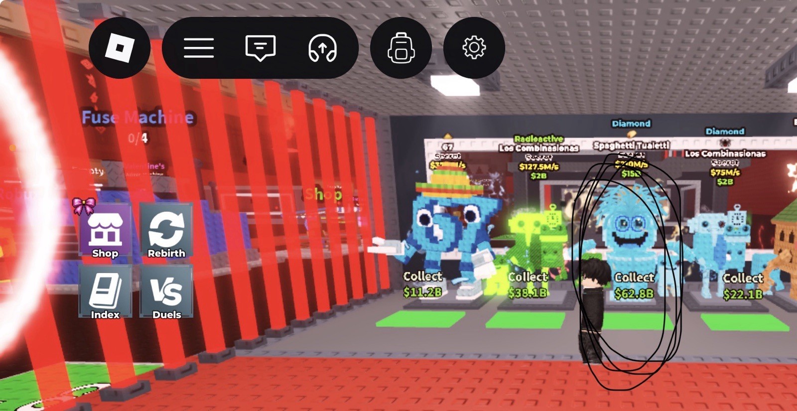 Roblox Diamond Spaghetti Tualetti Virtual Collectible Game Item Asset