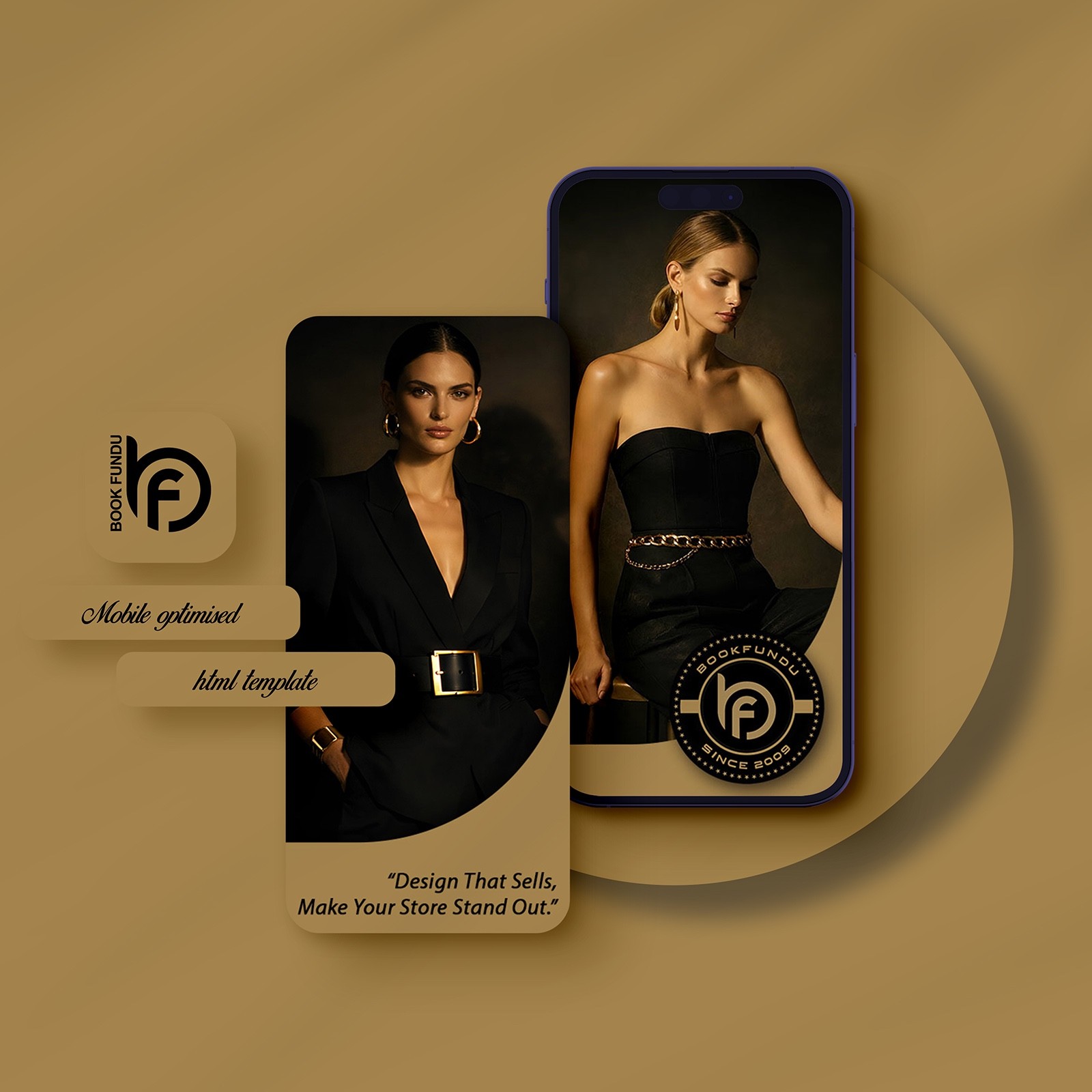 High-End Fashion eBay Template | Custom Storefront & Auction Template Layout