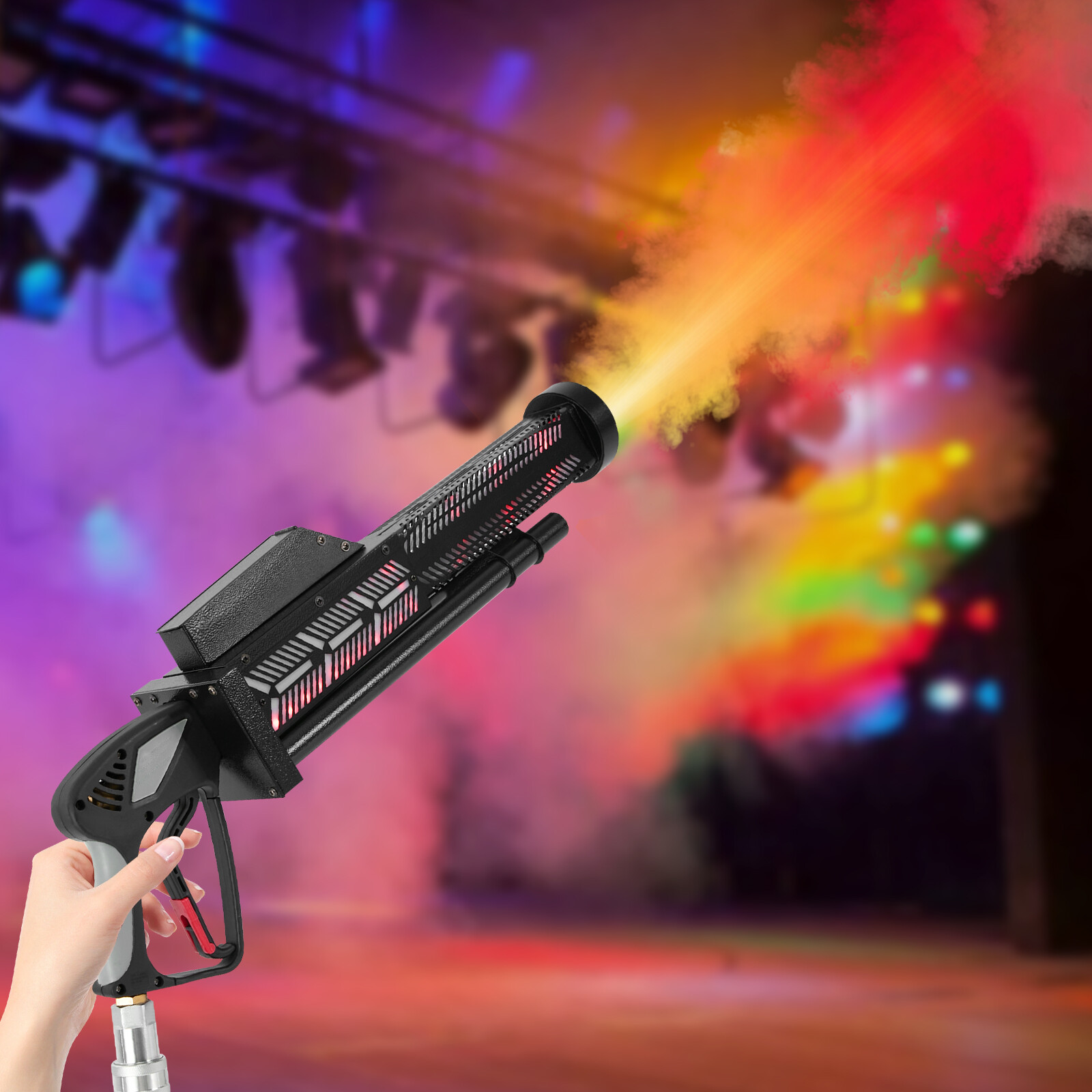 LED CO2 Handheld Cryo Gun LED CO2 Cryo Cannon Special Effects Fog Machine Gun