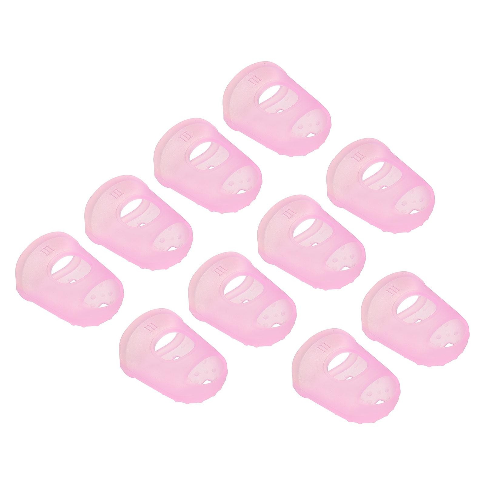 Finger tip protection non-slip fingertips 20 pieces 29mm pink