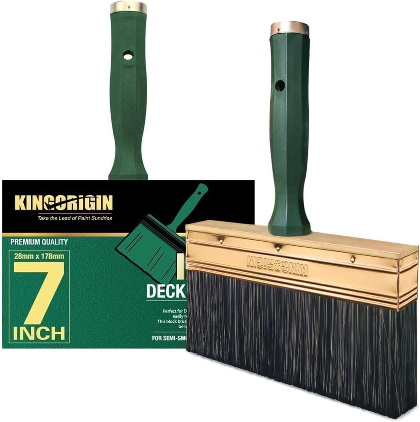 Deck Stain Brush 9 Inch Deck Paint Brush With Threaded Handle For Extension Use 