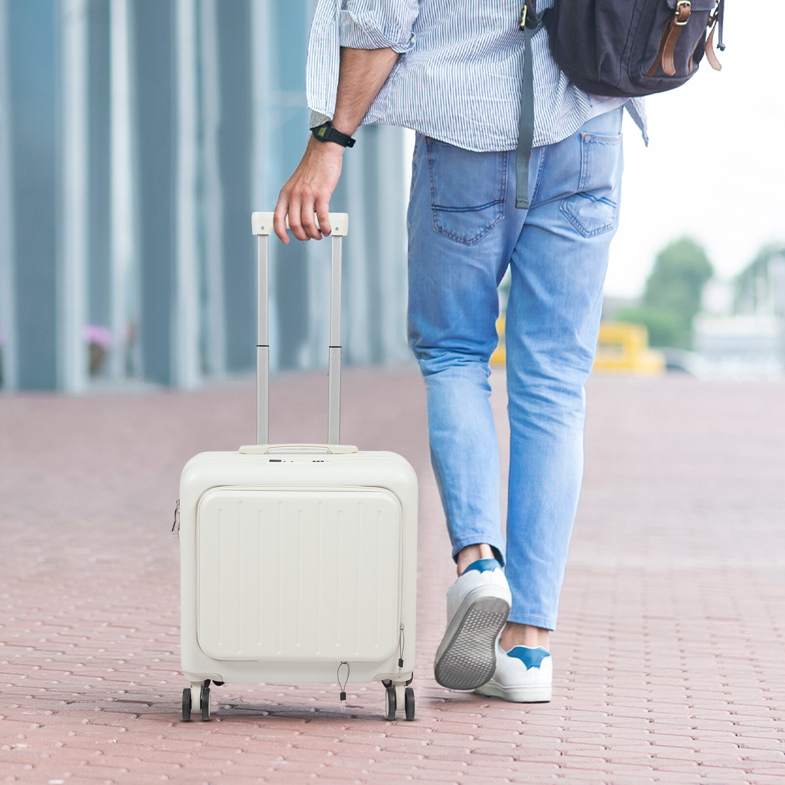 18" Travel Luggage Suitcase Vacation Boarding Case About 30kg Load Capacity