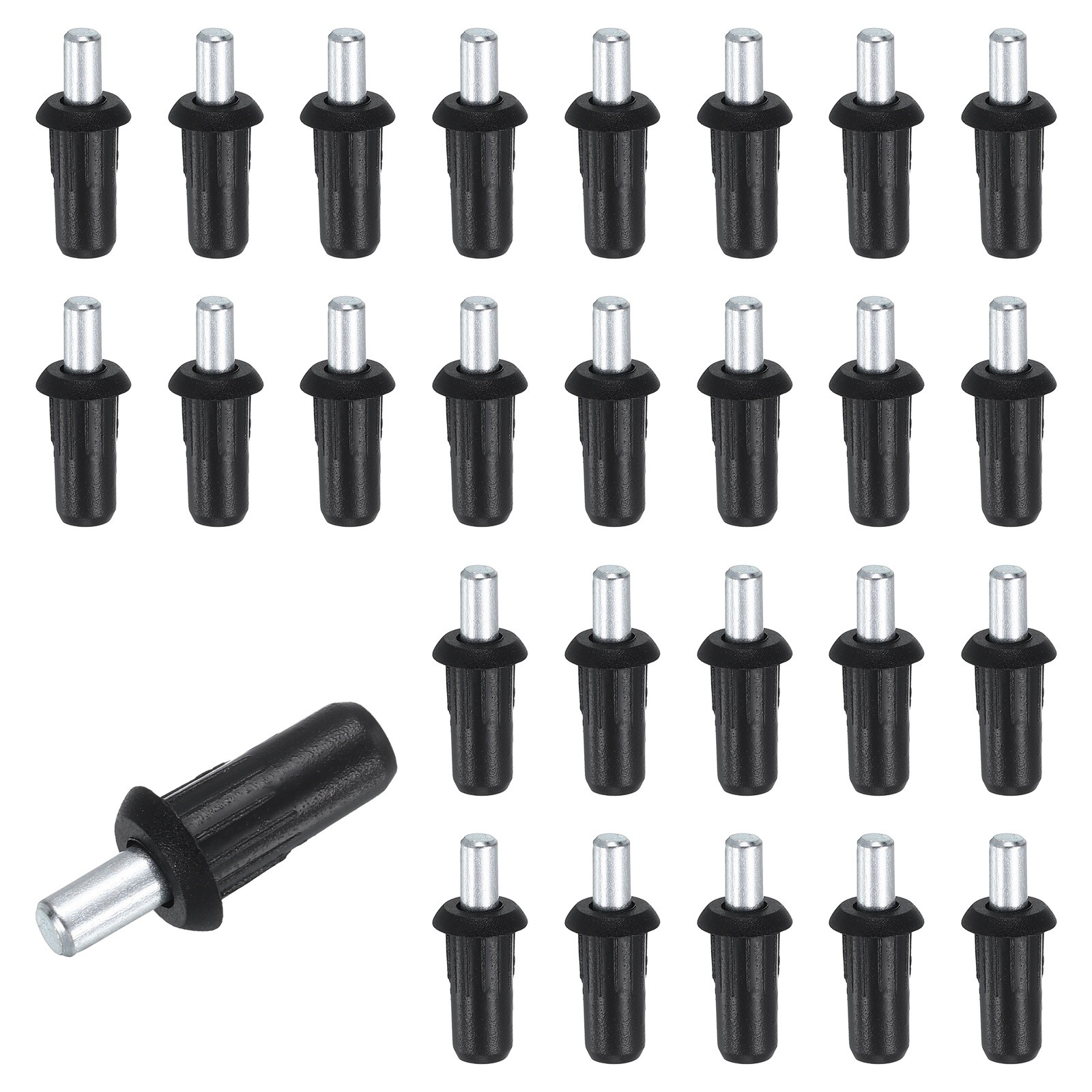 80Pcs Shutter Repair Pins, 0.98"x0.39" Metal Spring Loaded Pins, Black