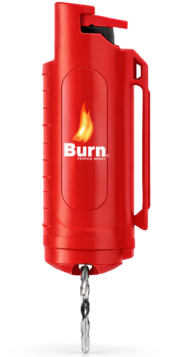 Burn Pepper Spray .50oz Police Strength Self Defense Security Keychain Red