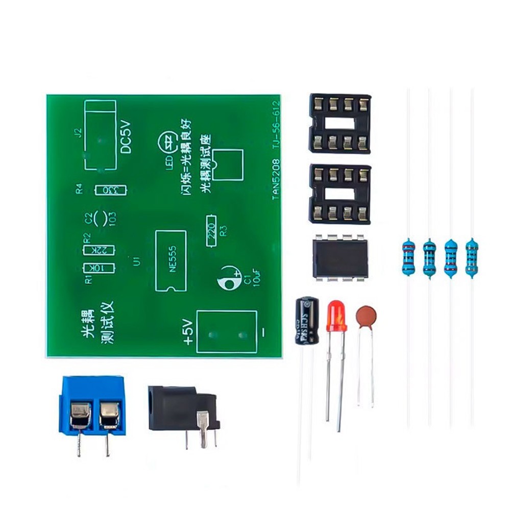 Optocoupler Tester Kit 555 Application Circuit Board Practice Welding DIY3207