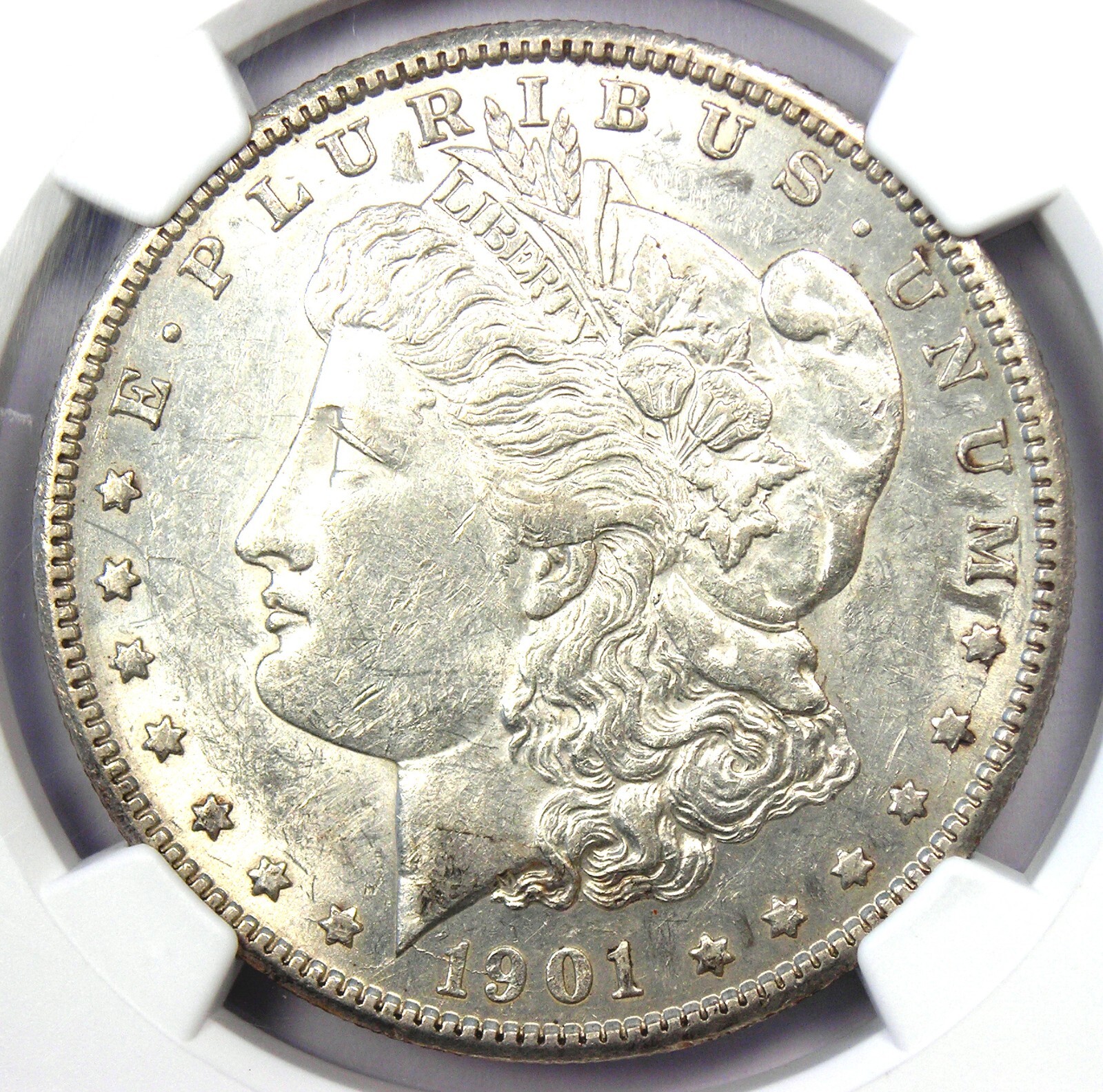 1901-S Morgan Silver Dollar $1 Coin - Rare Date - Certified NGC AU53