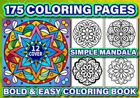 00 Mandalas Coloring Book, PDF, Printable Coloring Pages, Simple Mandalas,