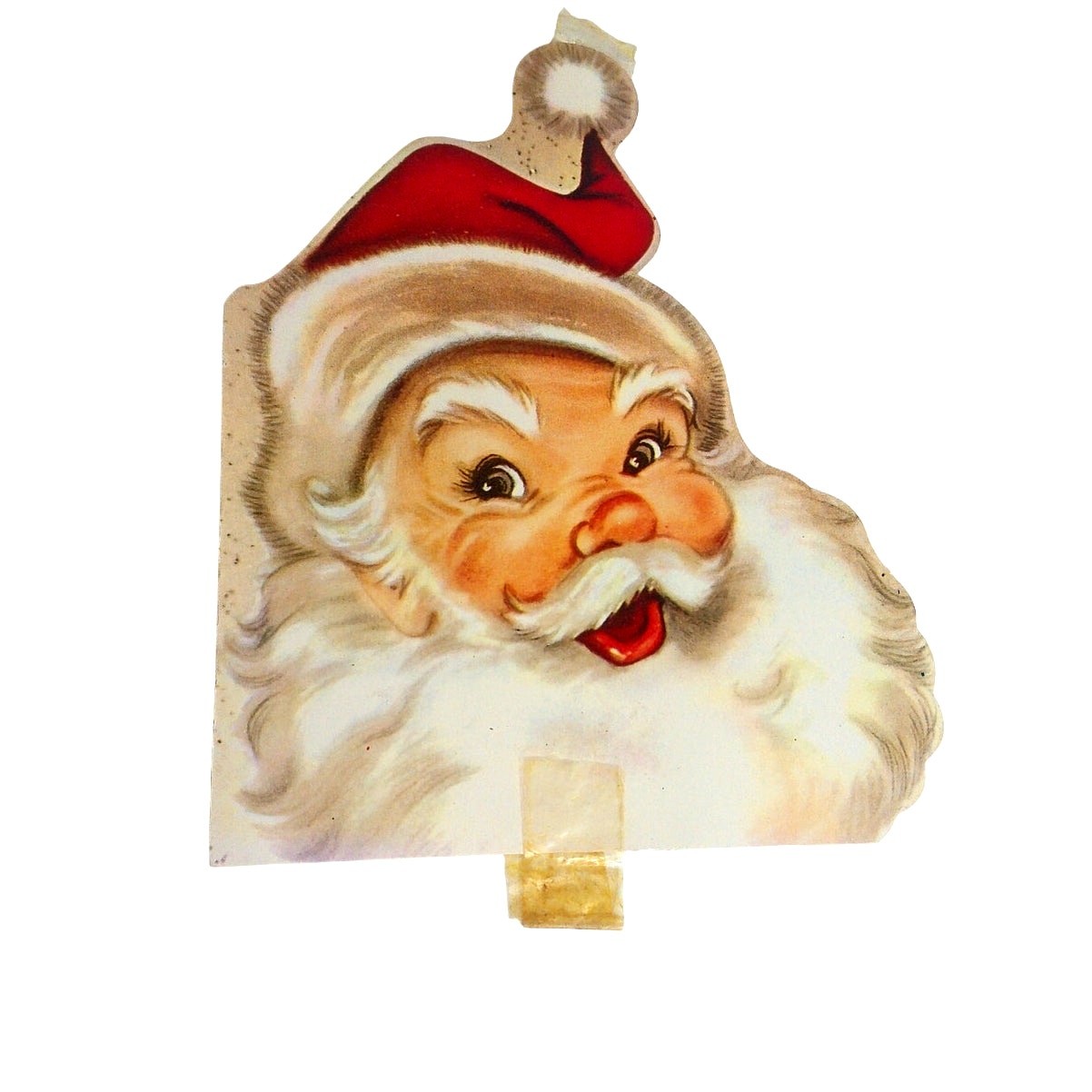 Vintage Christmas Mid Century Santa Claus Die Cut 