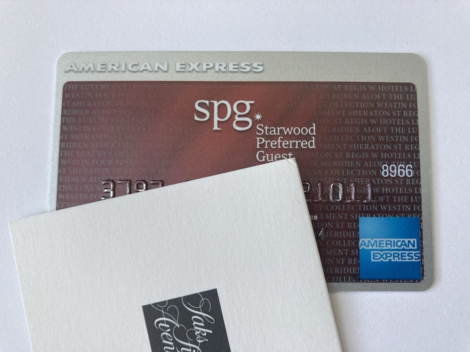Expired American Express Credit Card SPG Starwood Hotels Bank AmEx