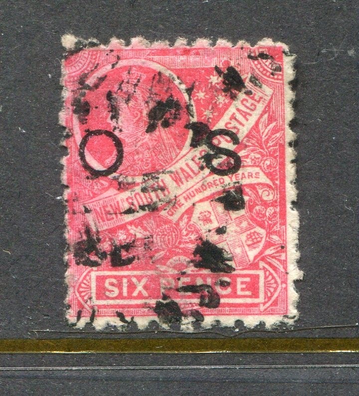 New South Wales #O27 Victoria Official Overprint 6 P. [Used] 