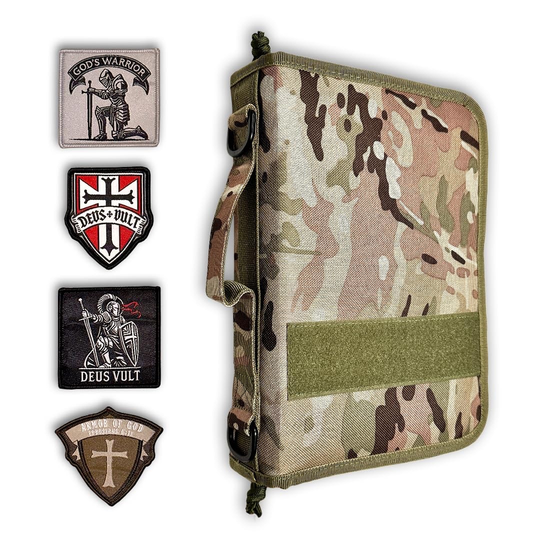 PRIME ARSENAL Tactical Bible Case For Men, Cover Gift Multicam 