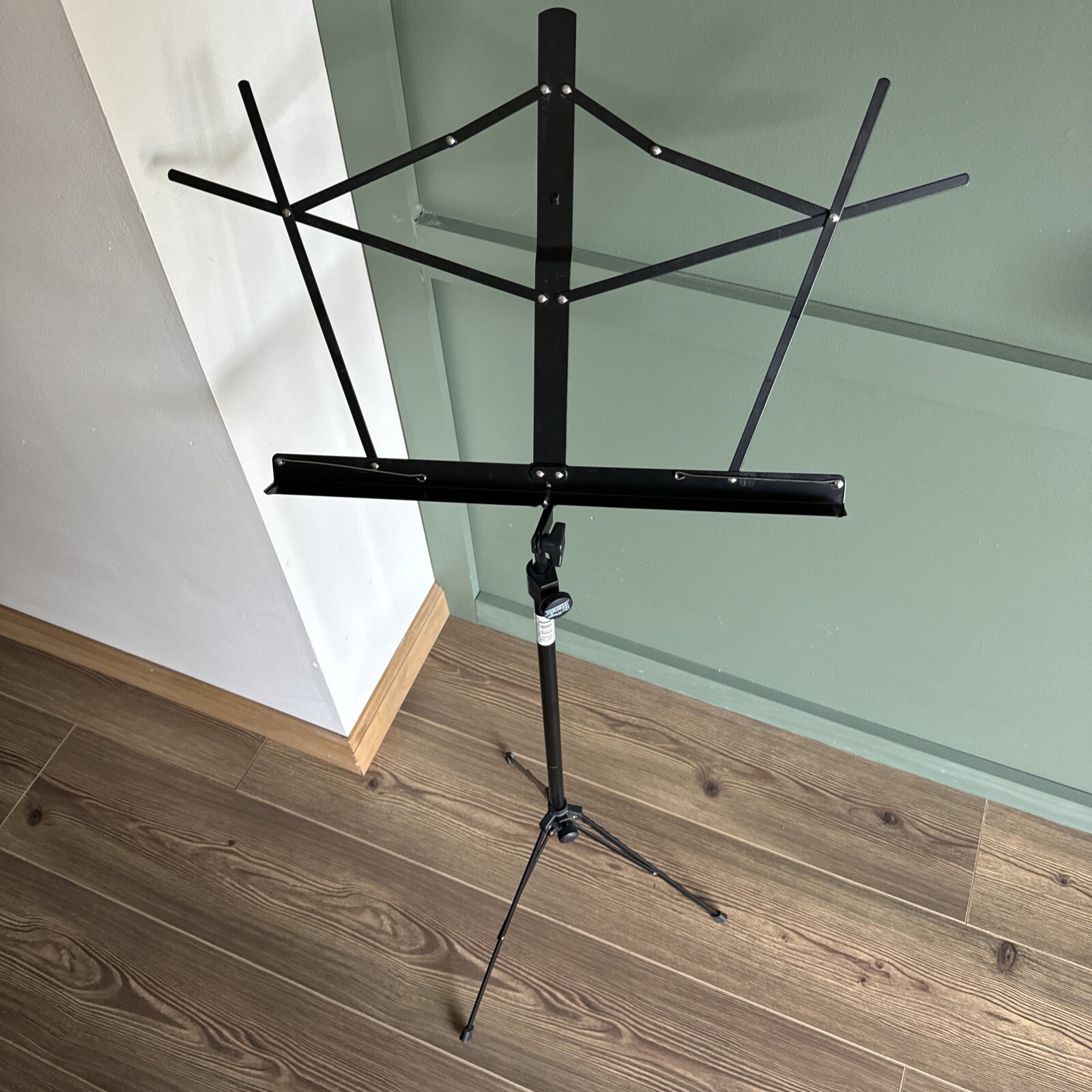 On-Stage Compact Folding Adjustable Music Stand - Black SM7122BB