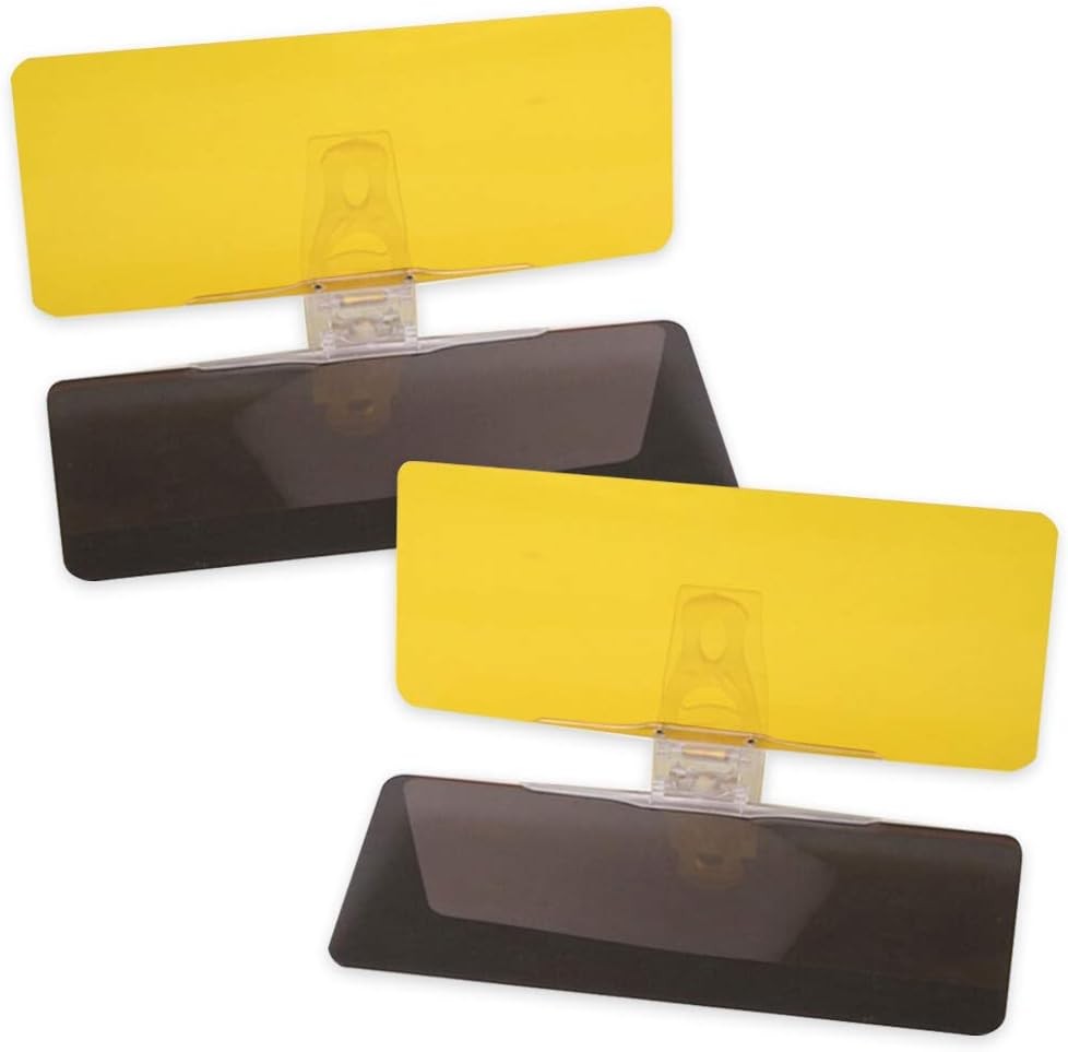 Car Sun Visor (Pack of 2), Tac Extension, 2 in 1 for Day and Night Anti-Glare...