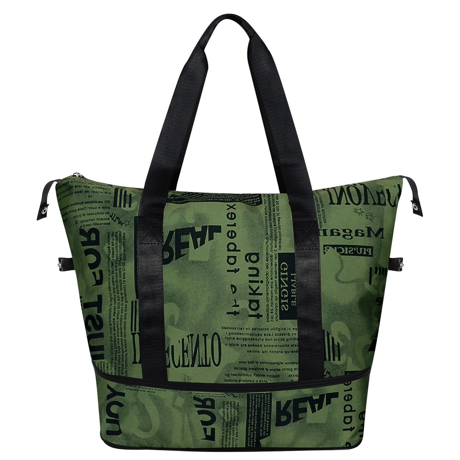 Womens Travel Duffel Bag Lightweight Sport Gym Bag Waterproof Weekender Overn...