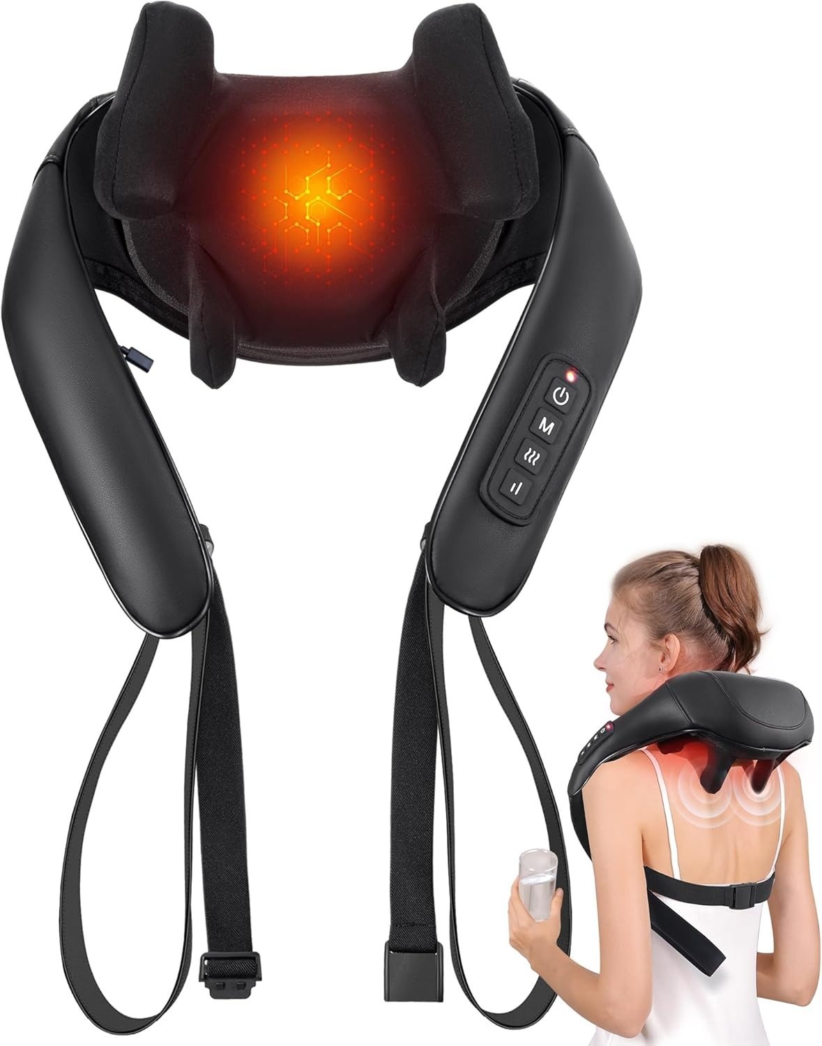 Vitality Magic Pro 2.0 Neck Massager,2025 Upgraded 4-Head Magic Pro 2.0 Neck Mas