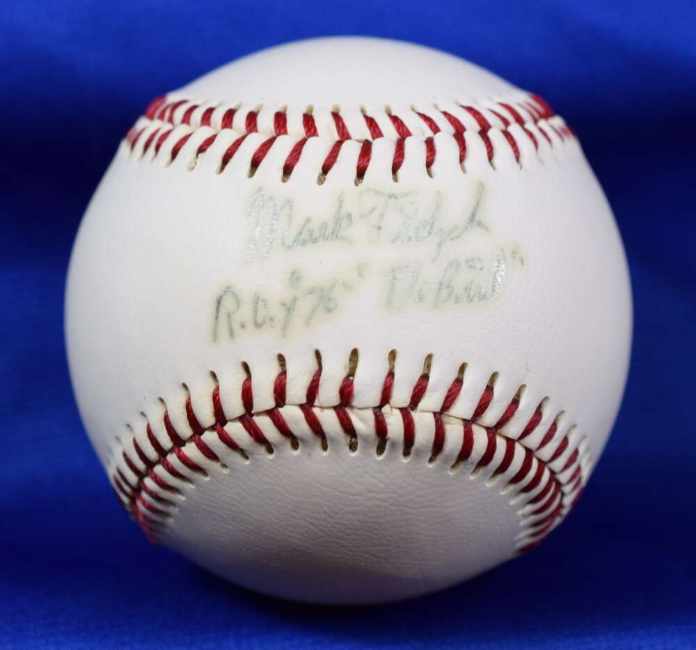 Mark Fidrych Beckett BAS Autograph MacGregor Signed Baseball ROY 76 The Bird