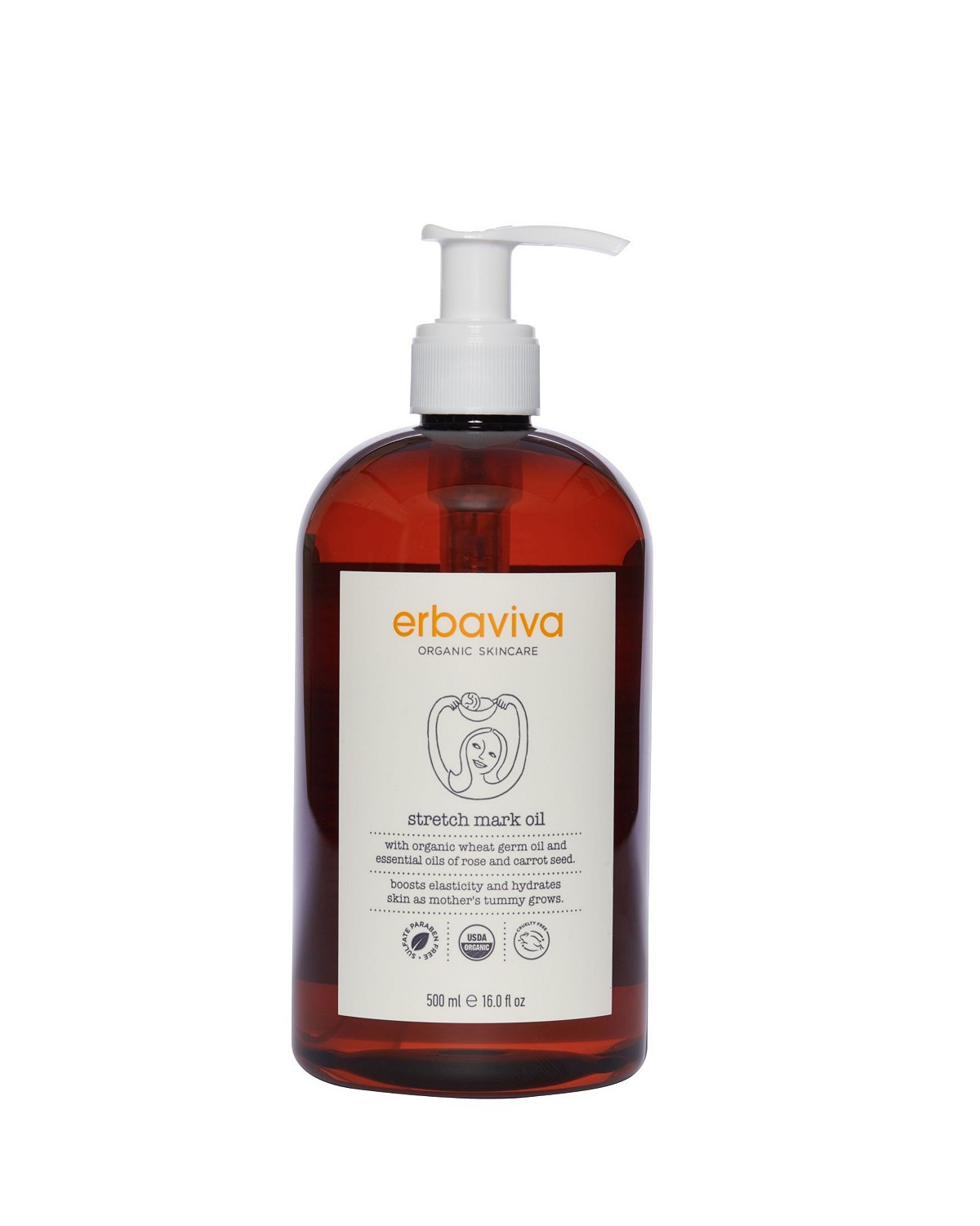 Erbaviva-Stretch Mark Oil, 16 oz.|21333