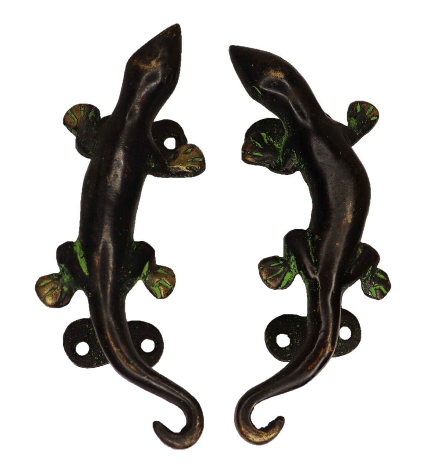 Lizard Shape Antique Victorian Style Handmade Brass Door Pull Handles Home Decor