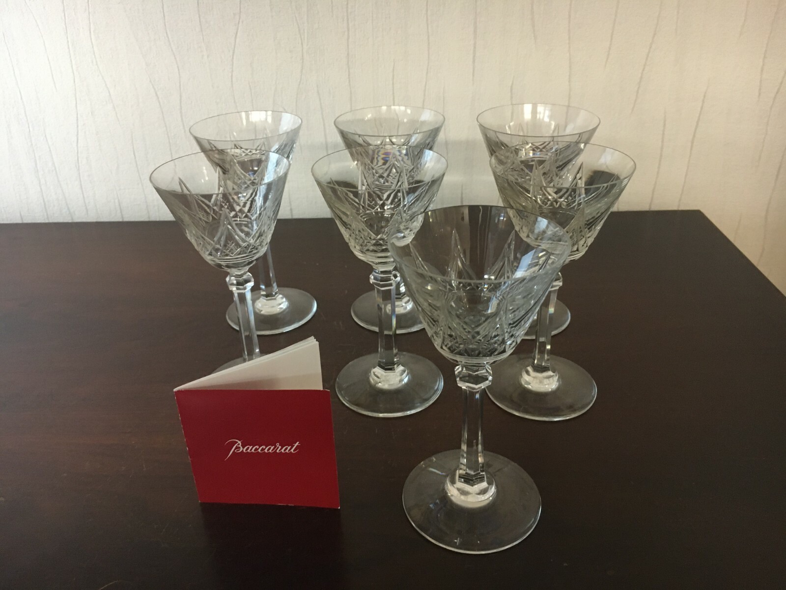 30 Wine Glasses Model Louvois In Baccarat Crystal (Price Per Unit)