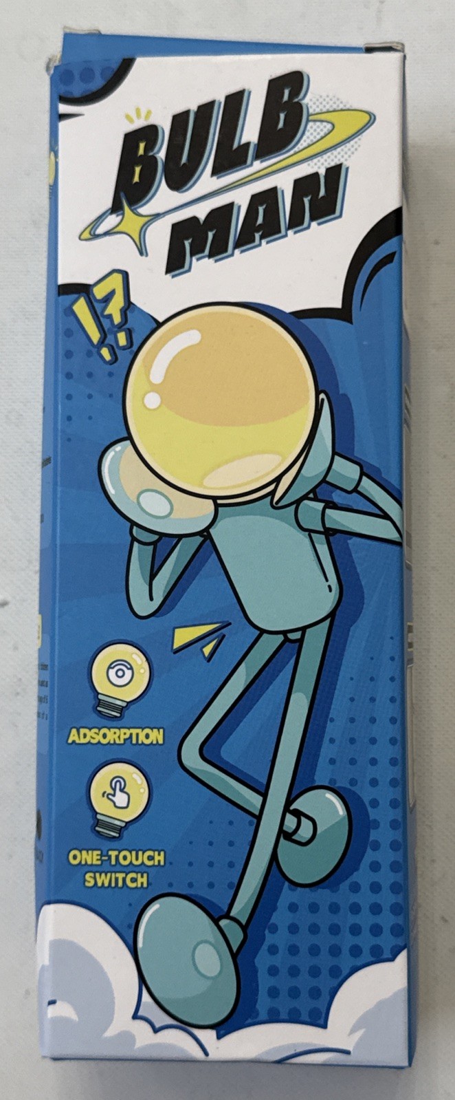 Bulb Man, Suction Cup Figurine Night Light, Pink, Please Read Details