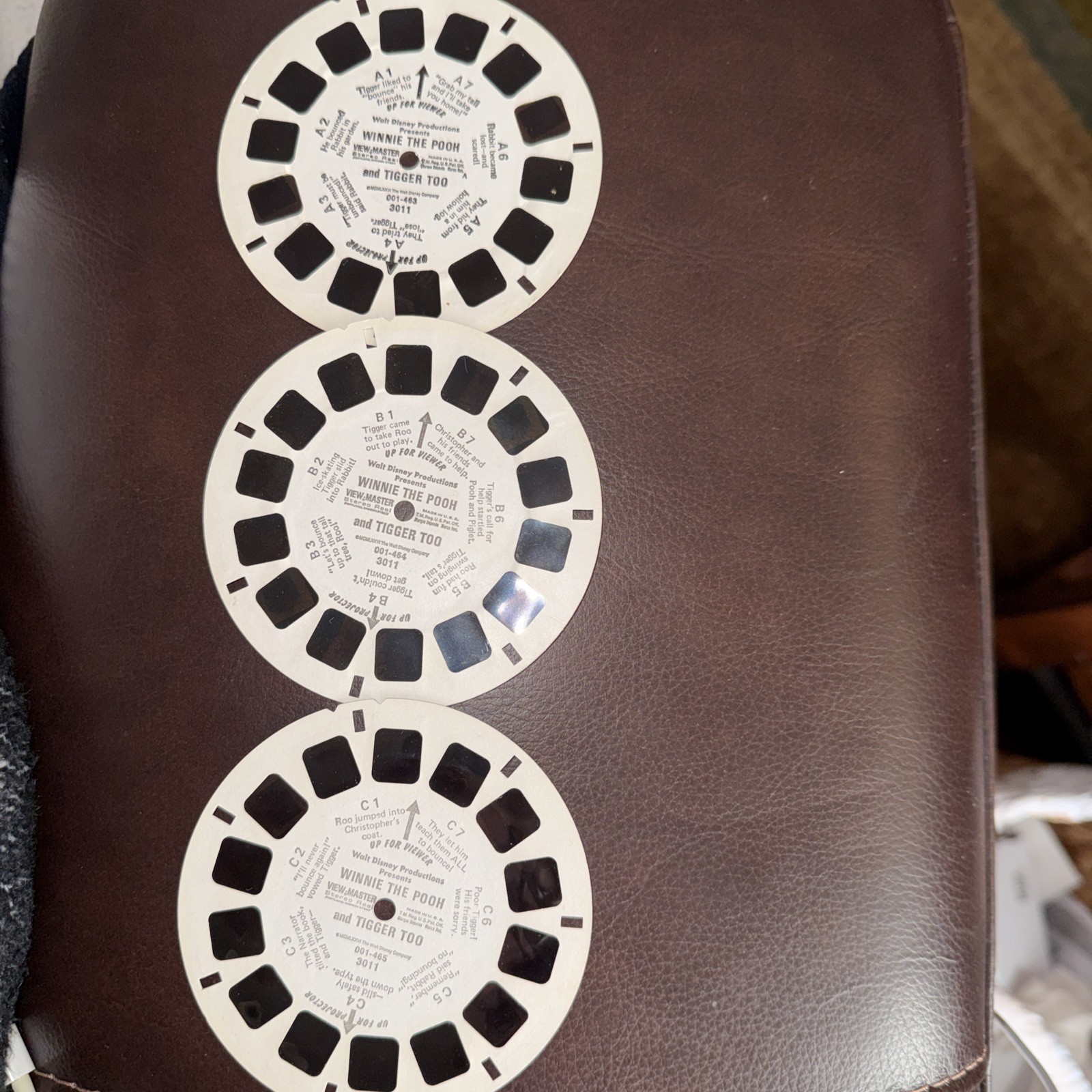 Vtg 1976 Walt Disney’sWinnie The Pooh And Tigger Too View-Master. Reels A, B, C.