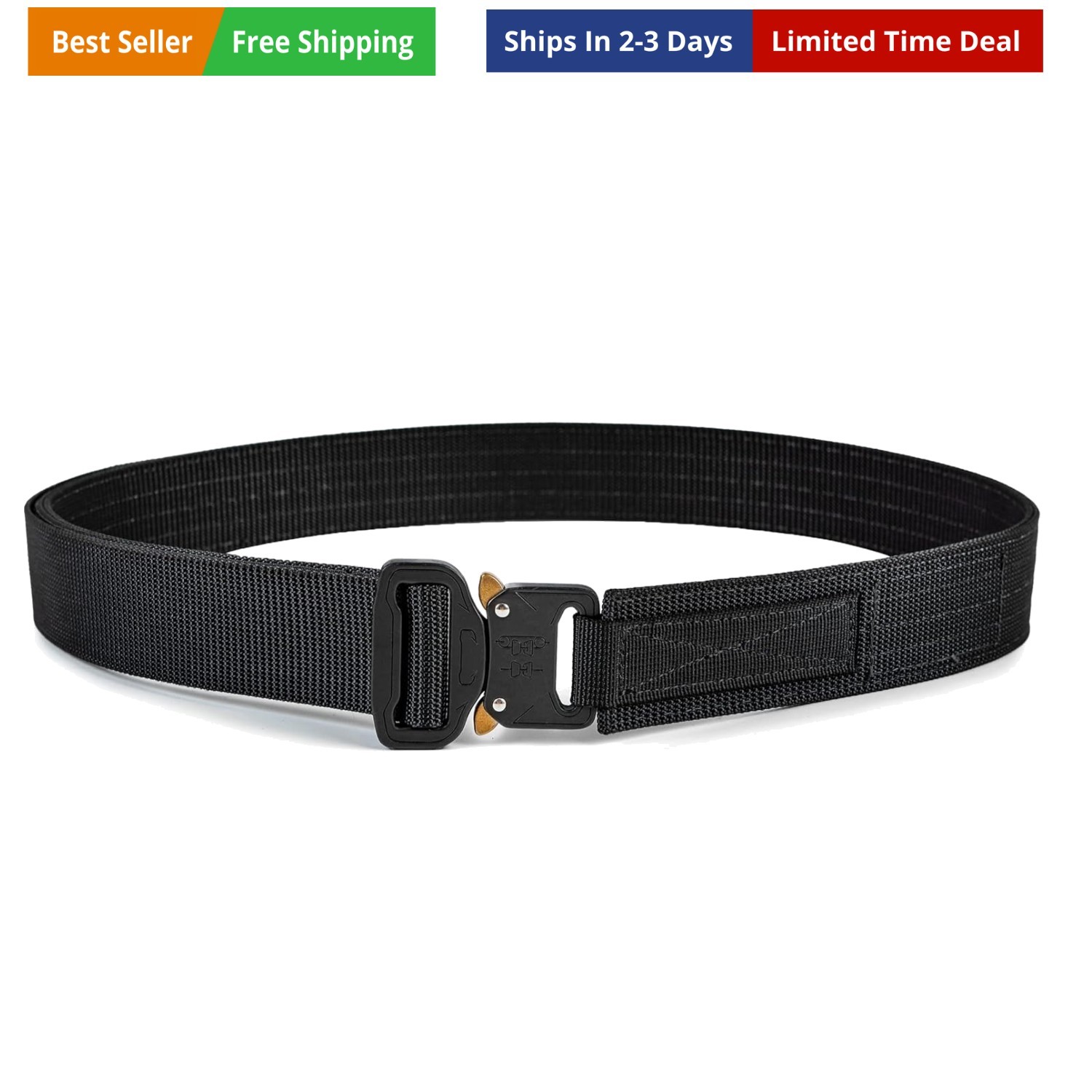 Heavy Duty Hybrid Quick-Release EDC Belt - 2-Ply 1.5” CCW Gun Belt