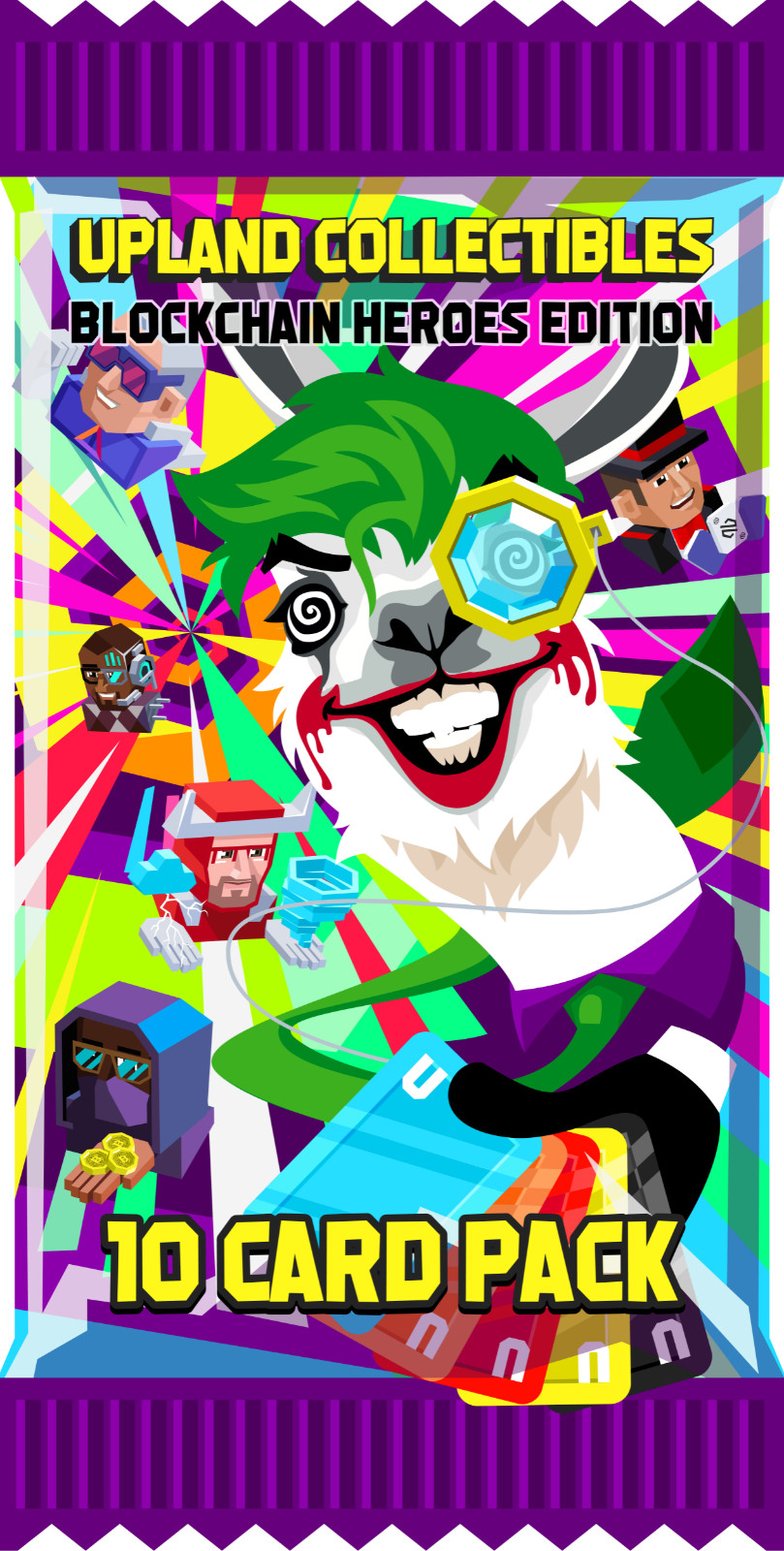Upland / Block Chain Heroes NFT pack (10 NFTs) Series 1 - MINT#  4,353