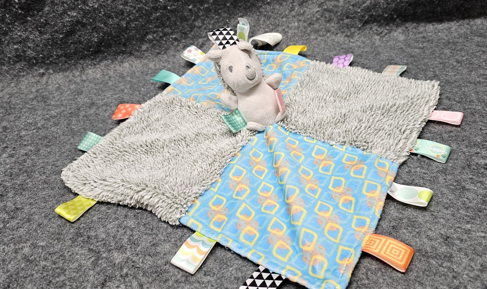 Taggies Signature Collection Hedgehog Security Blanket Lovey Baby Toddler Toy