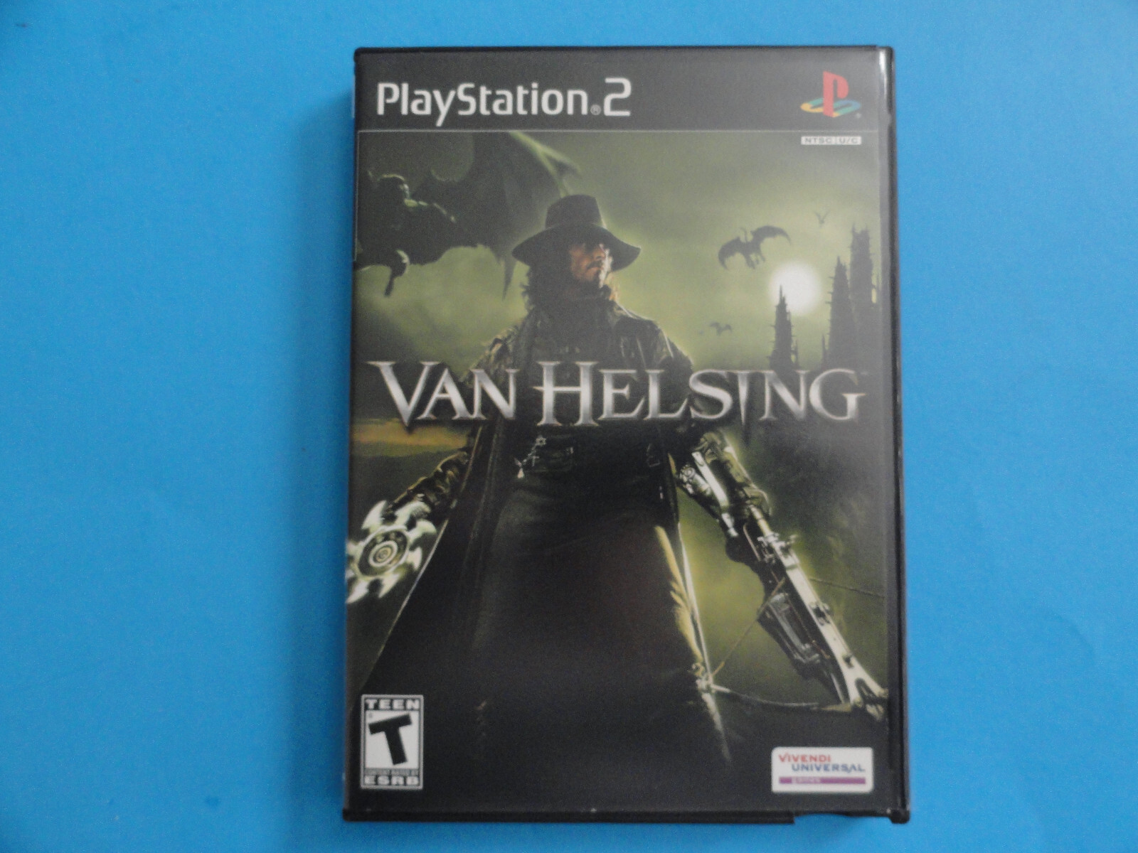 PS2 VAN HELSING - ORIGINAL COVER ART IN BLOCKBUSTER VIDEO CASE