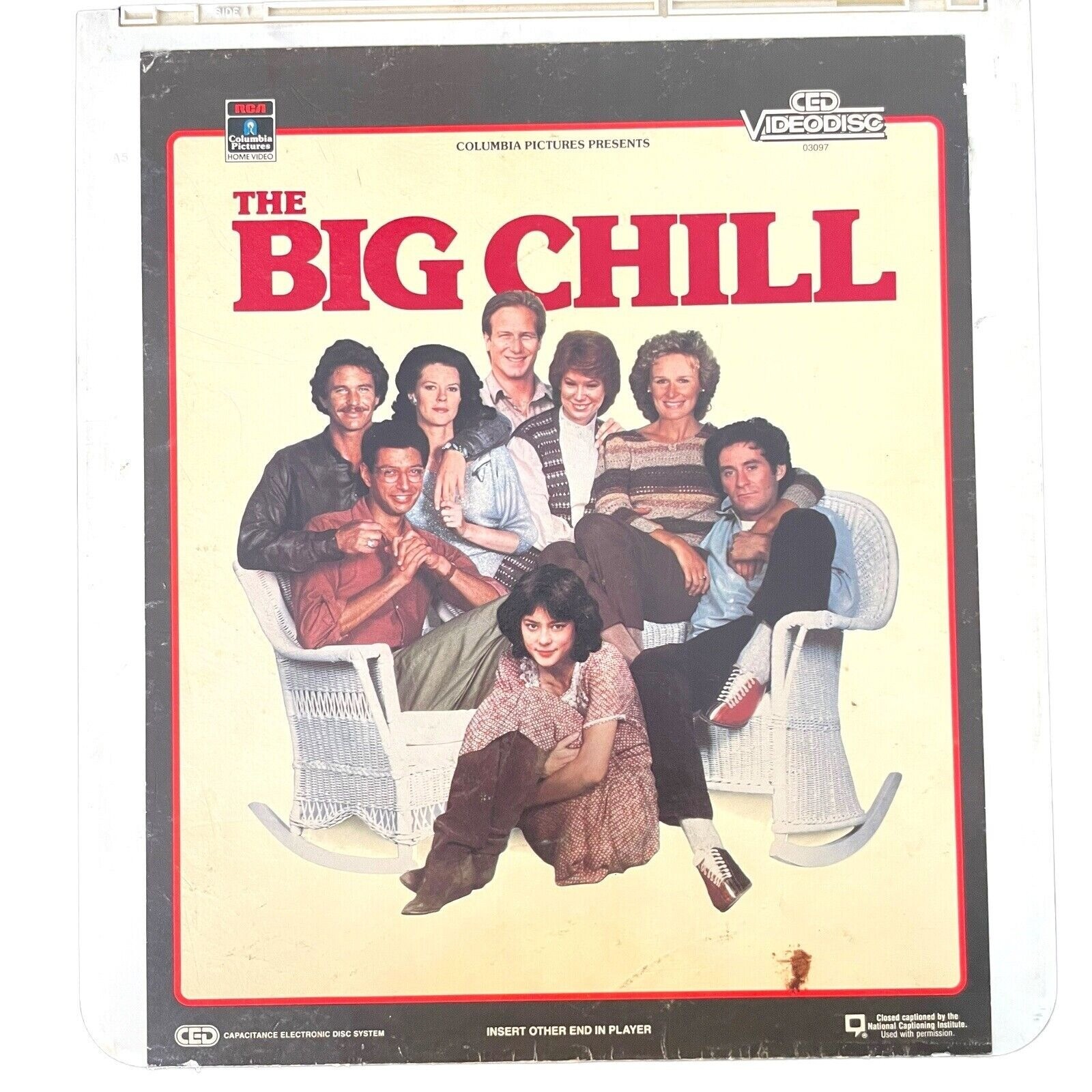 The Big Chill CED Videodisc RCA Movie 1984