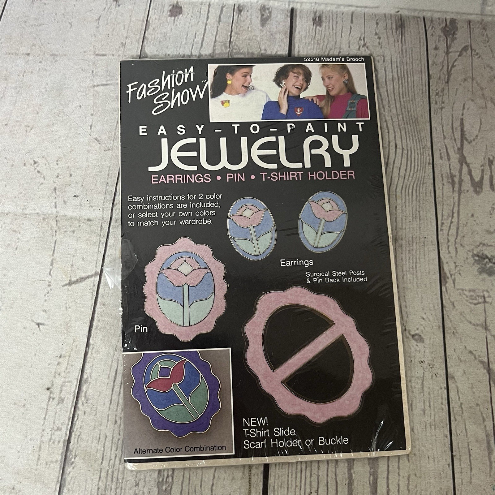 Vintage T-shirt Holder + Jewelry Paint Kit 1989 80’s Girl