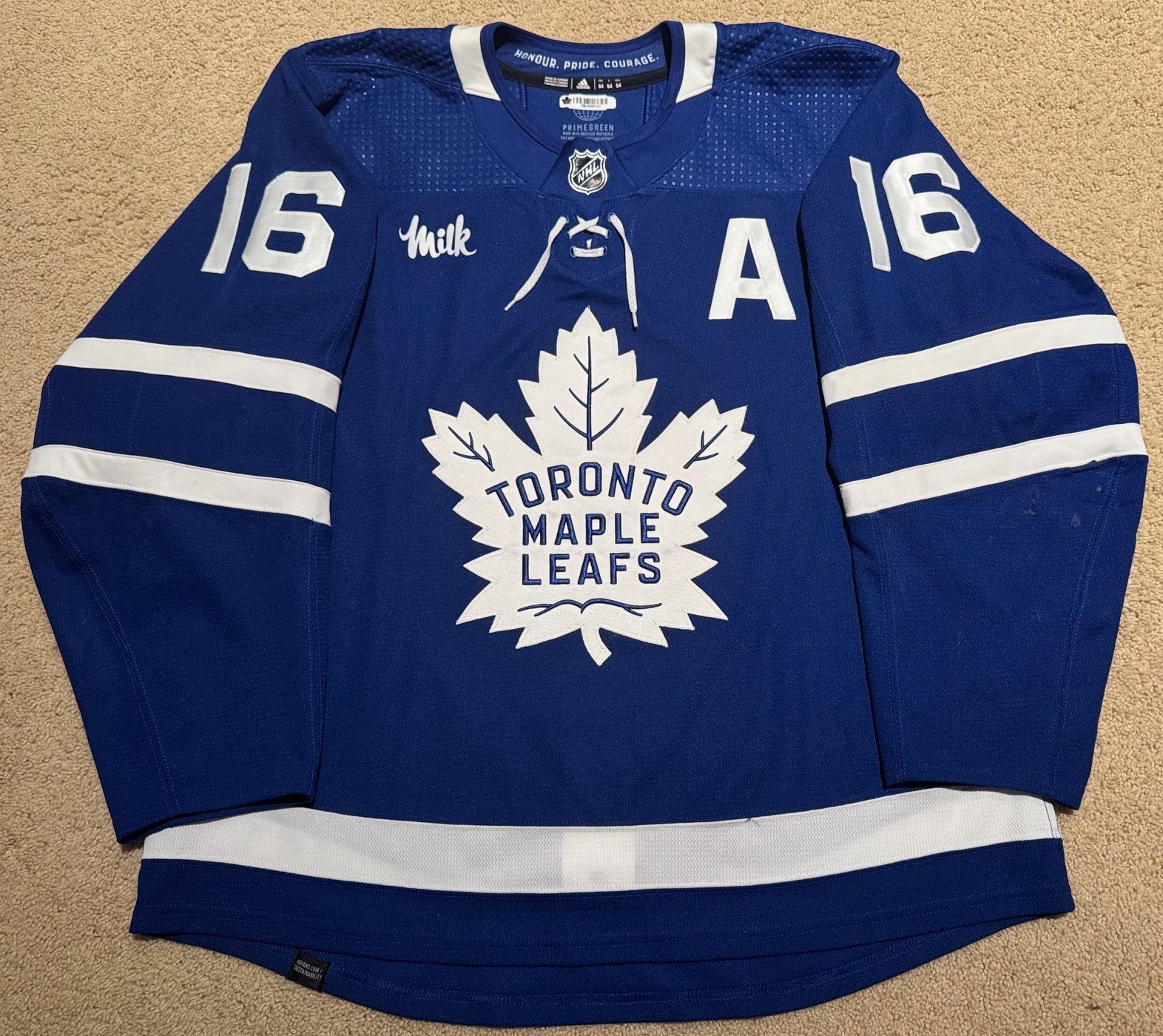 Mitch Marner Toronto Maple Leafs Game Worn Jersey -LOA Photo Match Nice Wear🔥