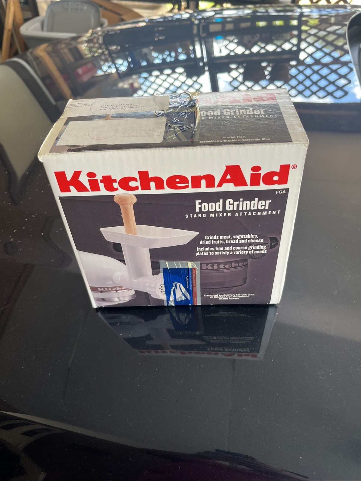 KitchenAid Food Grinder Stand Mixer Attachment Model FGA