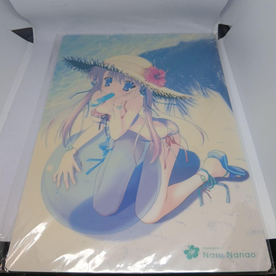 Naru Nanao Ruler Illustration Clear PC Desk Mat Unused Japanese Anime Art