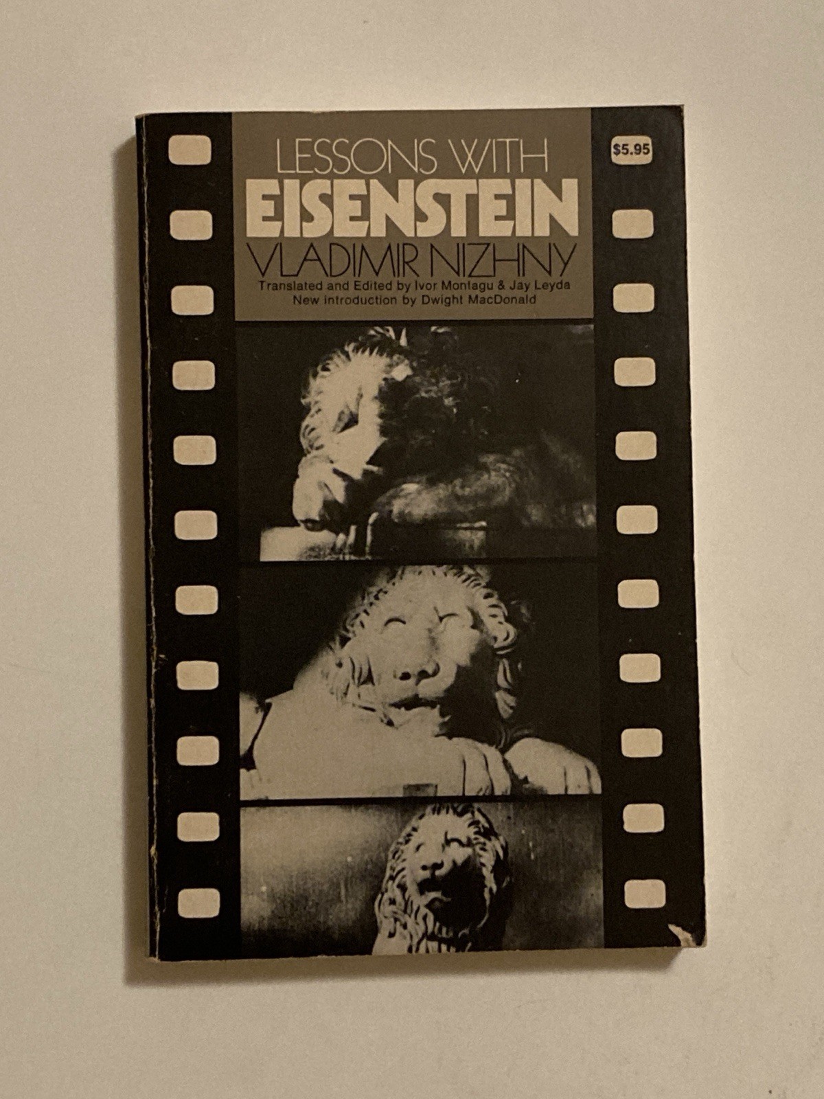 Lessons With Eisenstein; 1st Paperback Edition, 1979, 30+ Illustrations, VG+