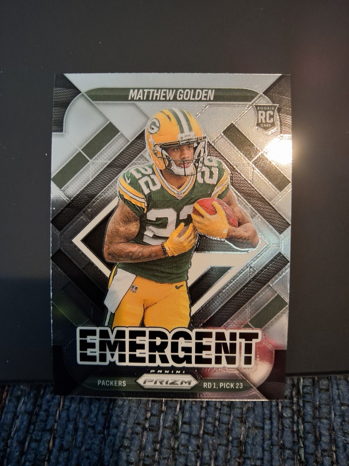 2025 PANINI PRIZM--MATTHEW GOLDEN EMERGENT # 15 PACKERS 