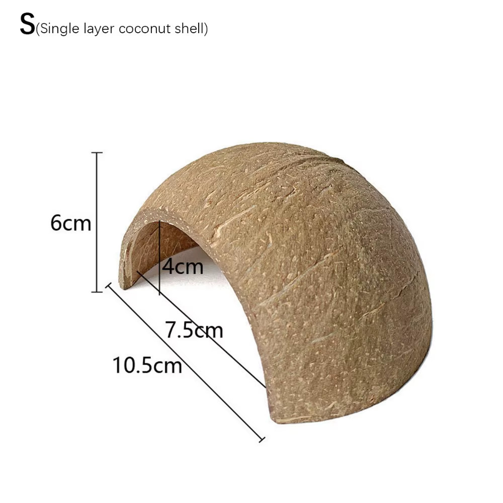 Natural Coconut Shell Coconut Shell Hamster Nest Bite-Resistant Small Pet Toy Gu