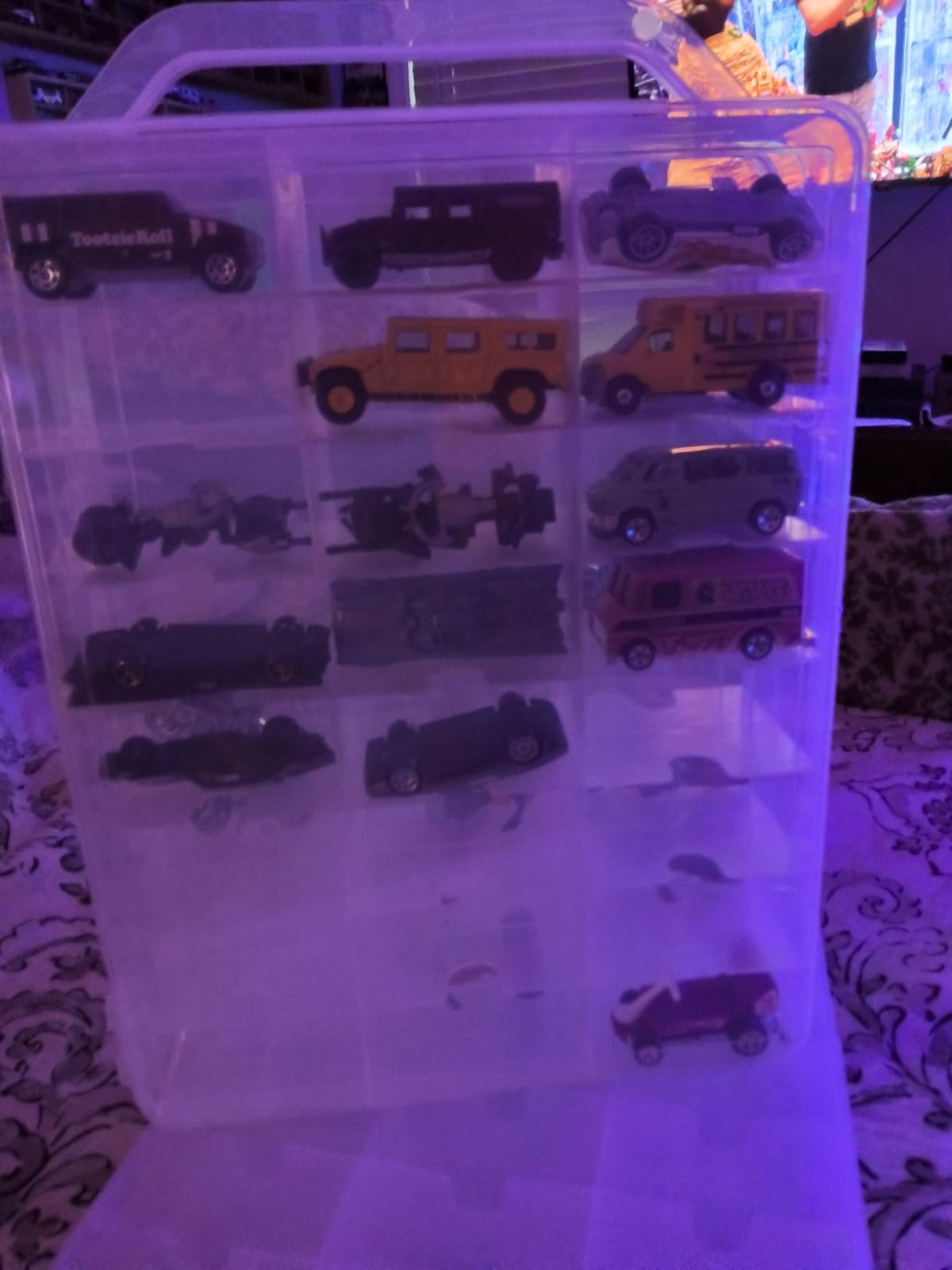 Portable Storage Case for 46 Hot Wheels, Double Sided 1/64 Scale Carrying Box