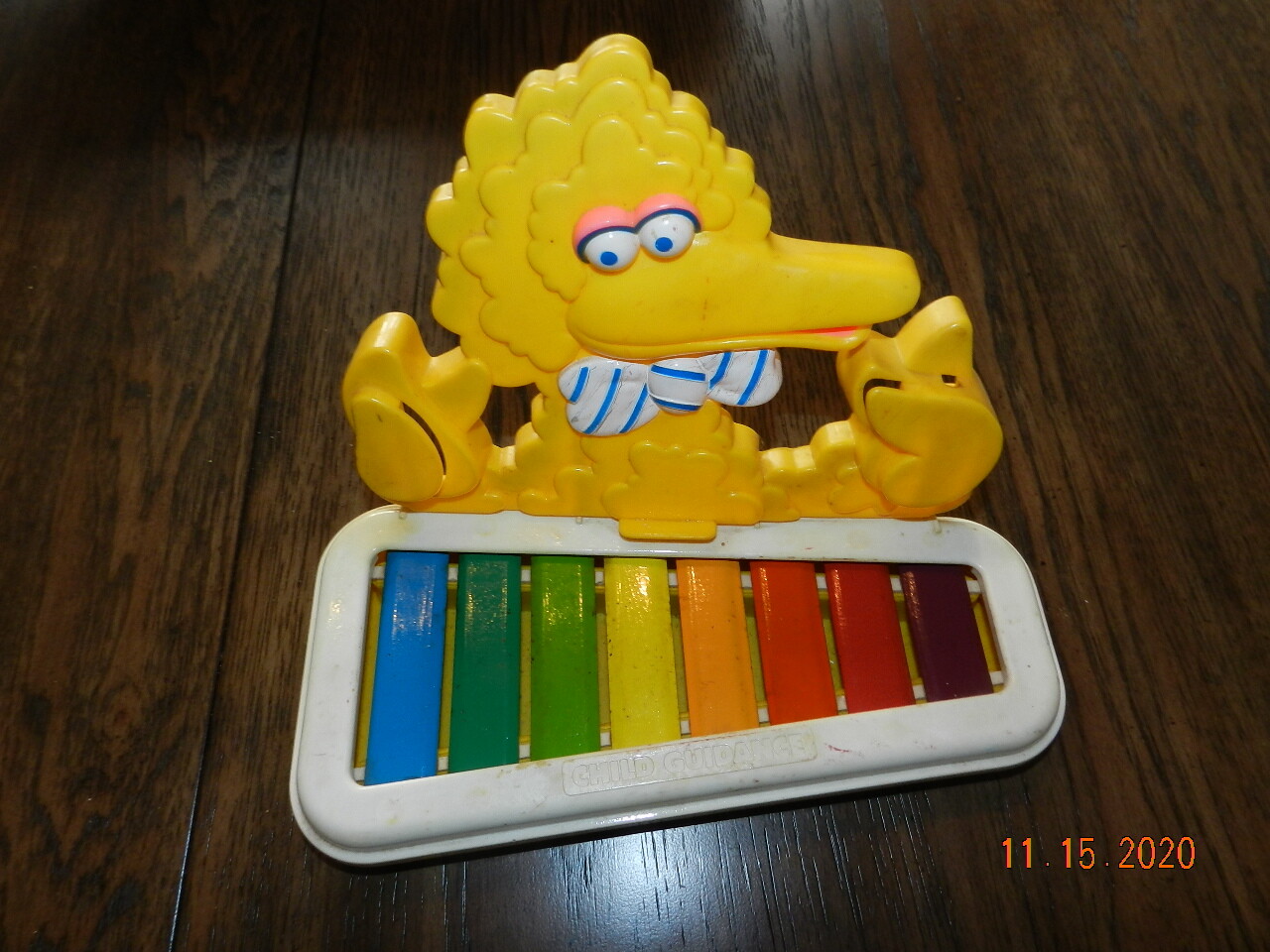 VIntage child guidance big bird 1983 Xylophone Toy Kids Piano Musical Keyboard