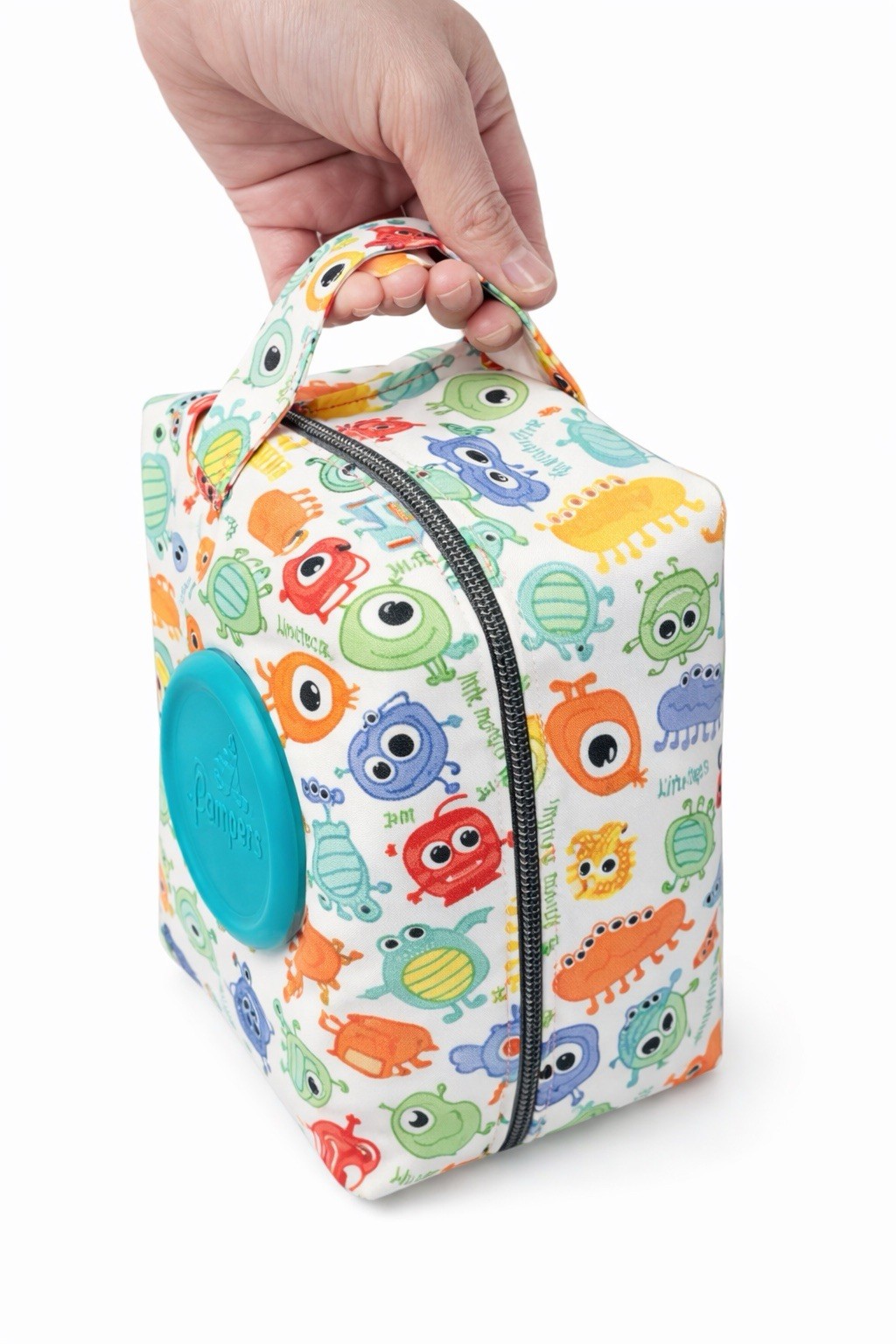 Little Monsters Diaper Clutch | Handcrafted Travel Baby Bag Diaper Pouch
