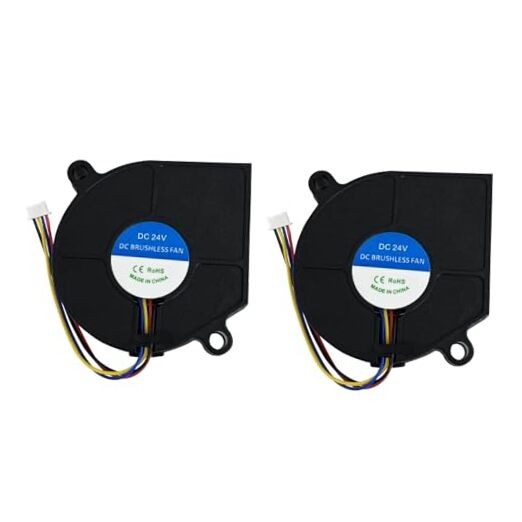 2PCS Blower Fan for Adventurer 5M/5M Pro/AD5X 5015 DC 24V Hotend Heatsink Fan 