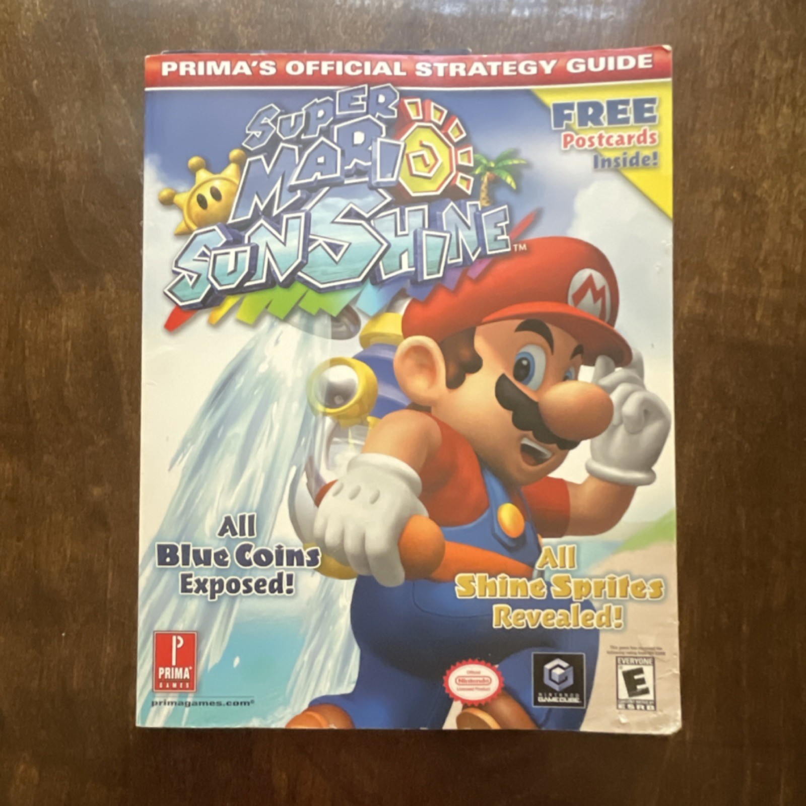 Prima Games Super Mario Sunshine Strategy Guide GameCube Postcards Included