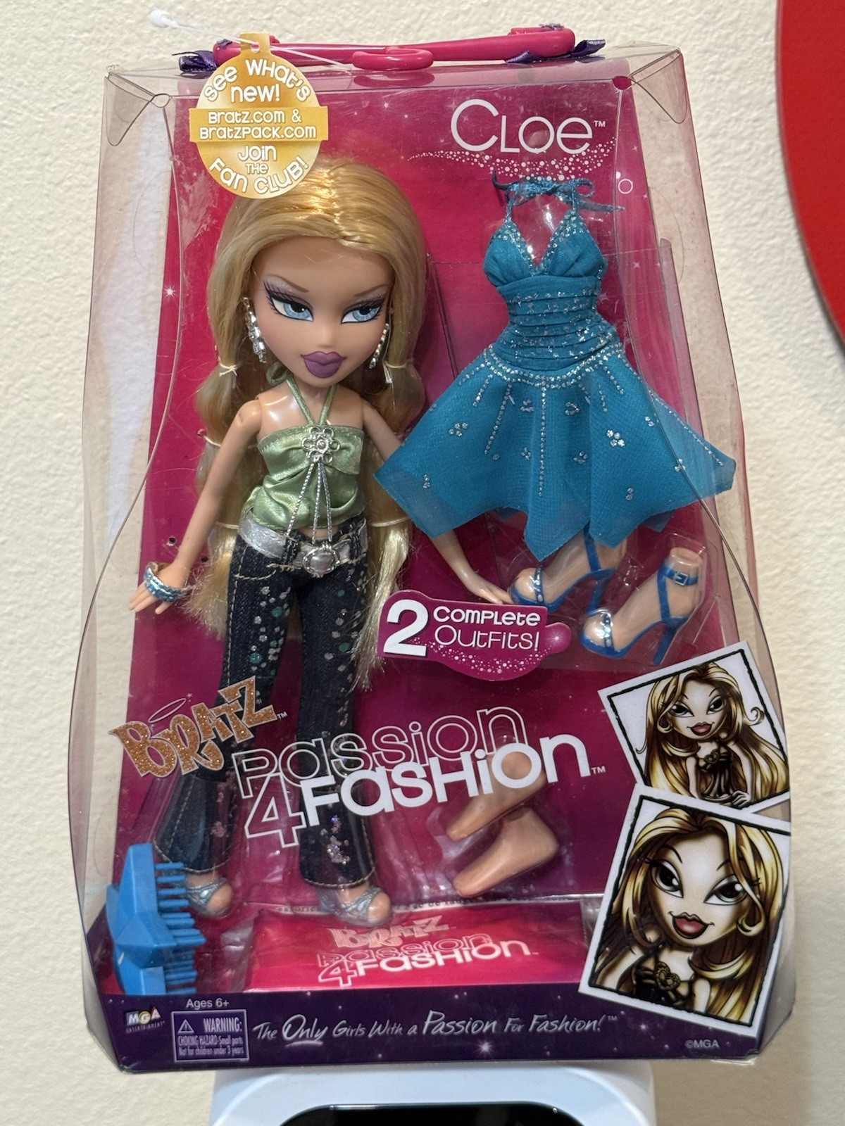 Bratz Doll Passion 4 Fashion CLOE NIB Vintage MGA Entertainment Early 2000s